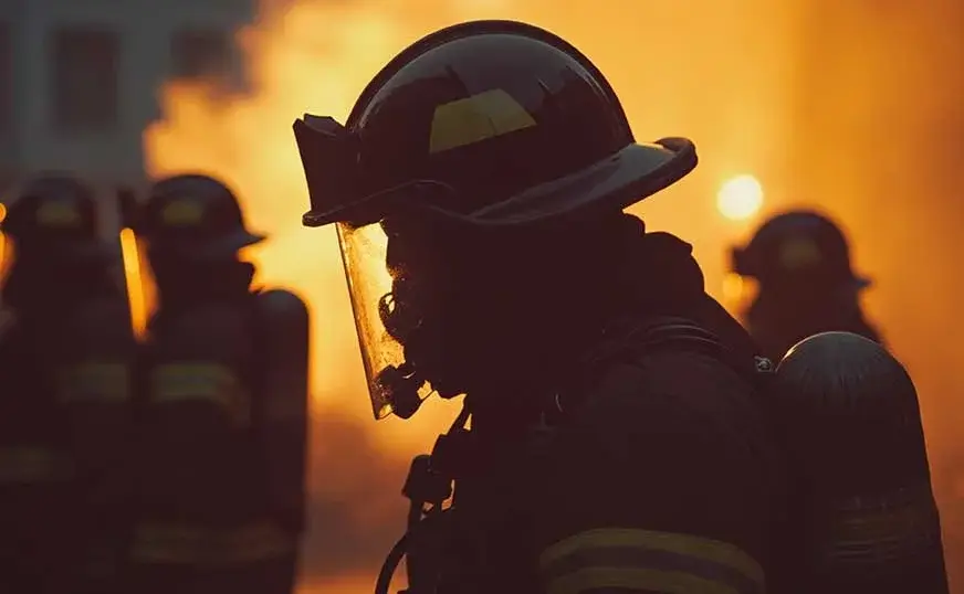Firefighter on the fireground